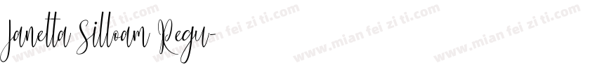 Janetta Silloam Regu字体转换